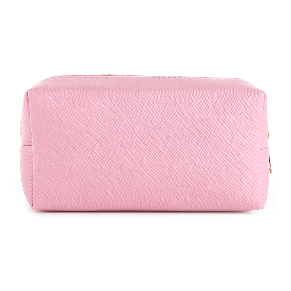 картинка Косметичка 10511419 на молнии, маленькая, объёмная, на подкладке 18*7*9 см, искусственная кожа, розовый 