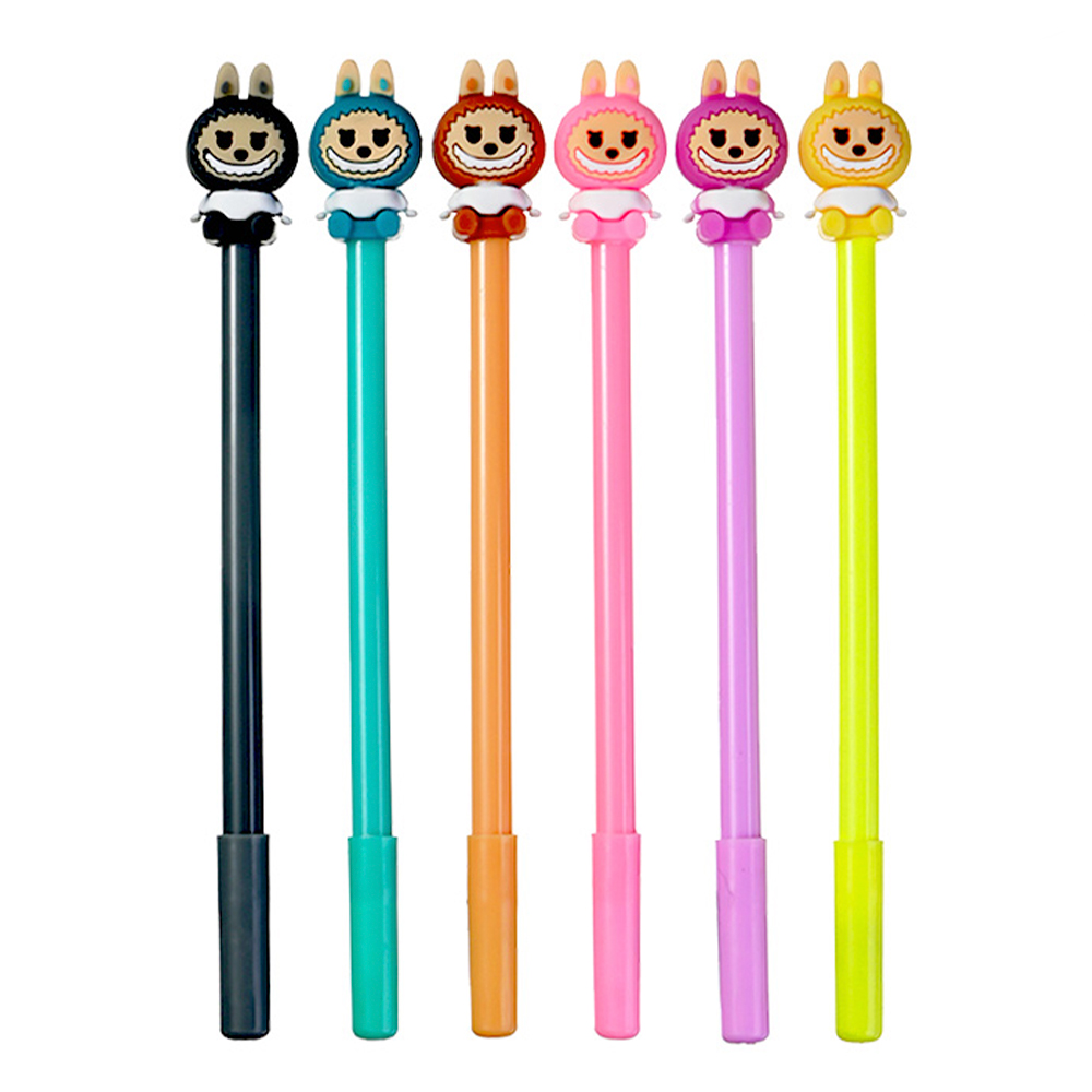 Ручка шариковая M-15620-70 Зубастик 0,7 мм, 6 цветов, сменный стержень, синий