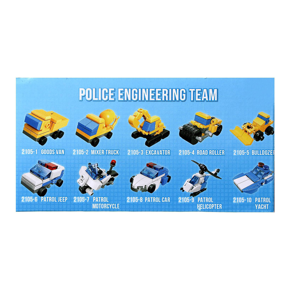 картинка Конструктор Qman 5195418 Транспорт, 10 видов, 30 - 36 деталей 