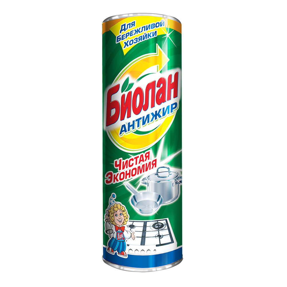 картинка Чистящее средство Биолан антижир, порошок, 400 г 