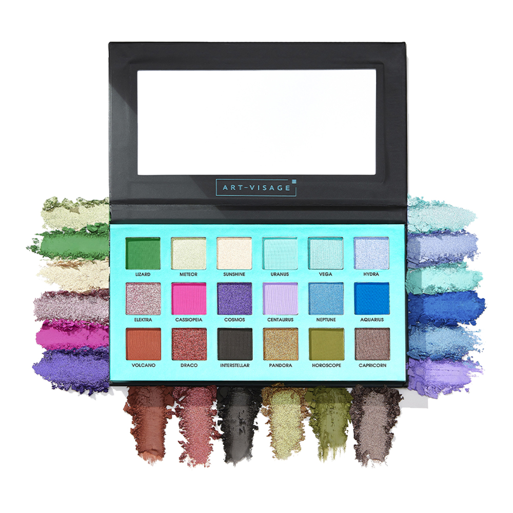 картинка Тени для век Art-Visage EXOTIC UNIVERSE палетка 18 оттенов 