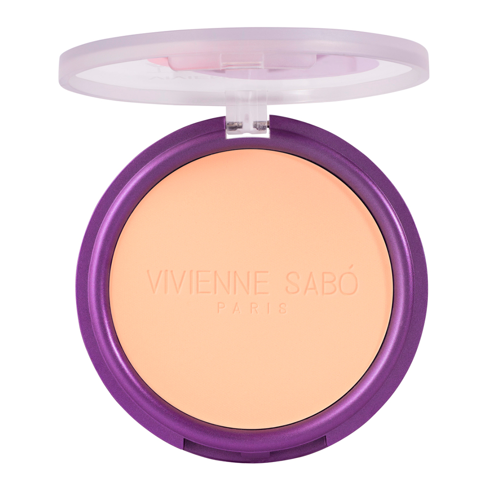 картинка Пудра компактная Vivienne Sabo Teinte Absolute матирующая, светло-персиковая, тон 03 