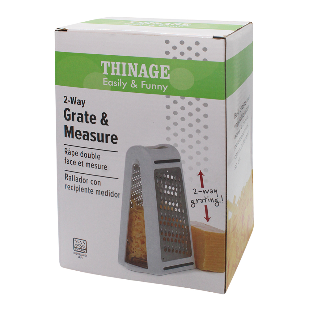 картинка Терка с контейнером 20*15*4 см, пластик, нержавеющая сталь, белый, шт 