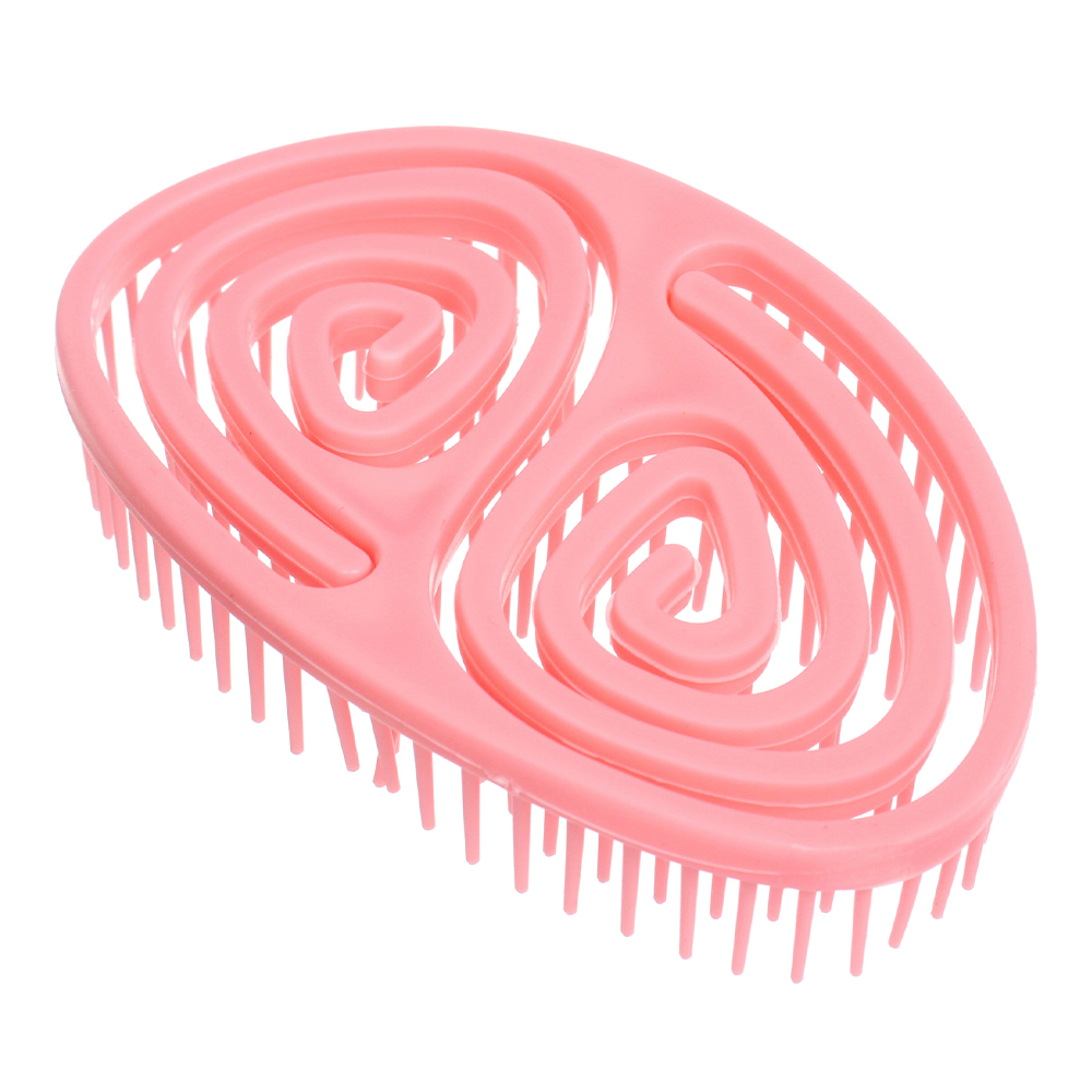 картинка Расческа 655-299 массажная Фиеро 12*8*5см, персиковый 