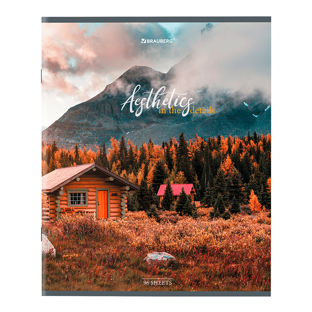 Тетрадь Brauberg 404427 клетка, обложка картон, Nature, 5 дизайнов, 96 листов