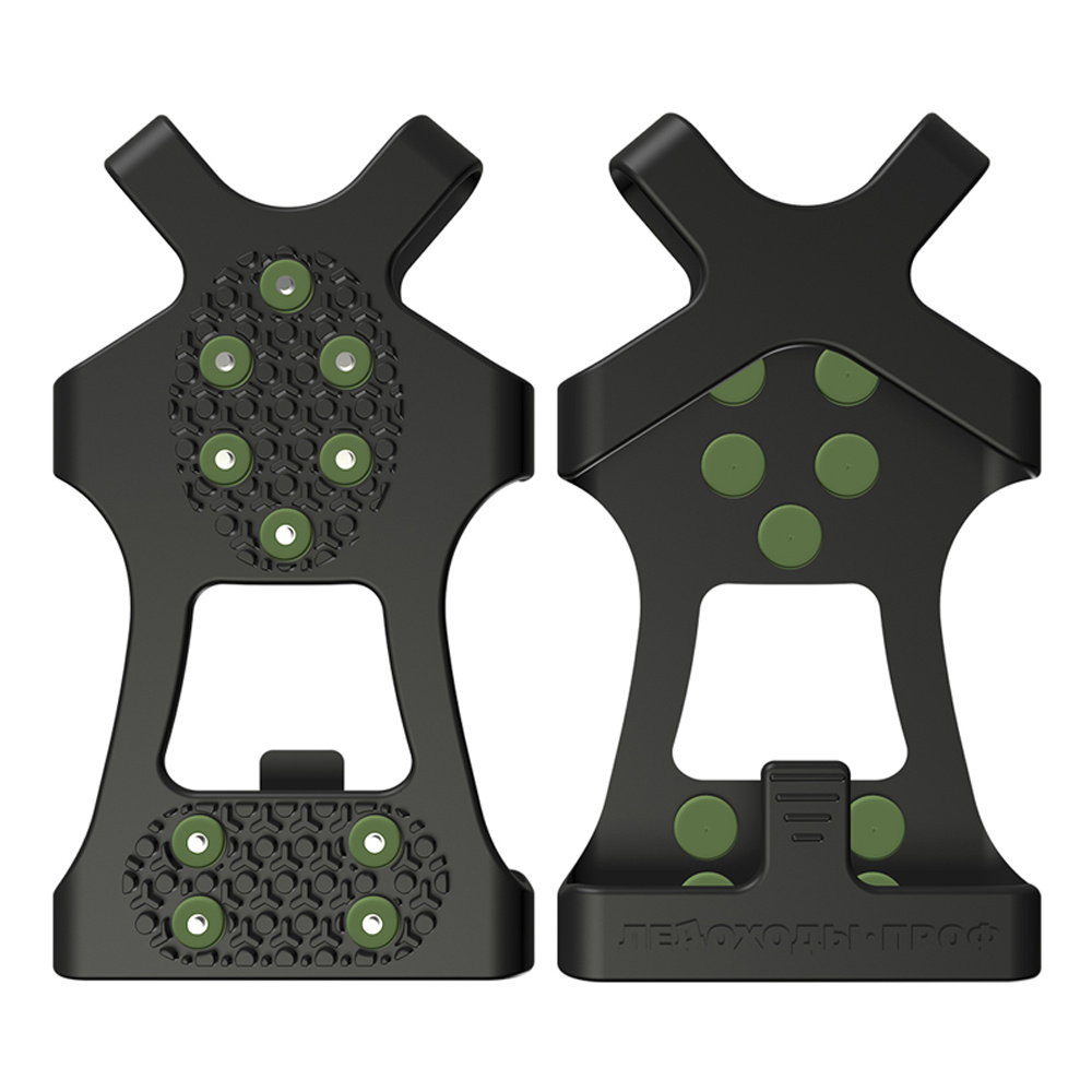 картинка Накладка для обуви противоскользящая ПРОФ 10+10 шипов 