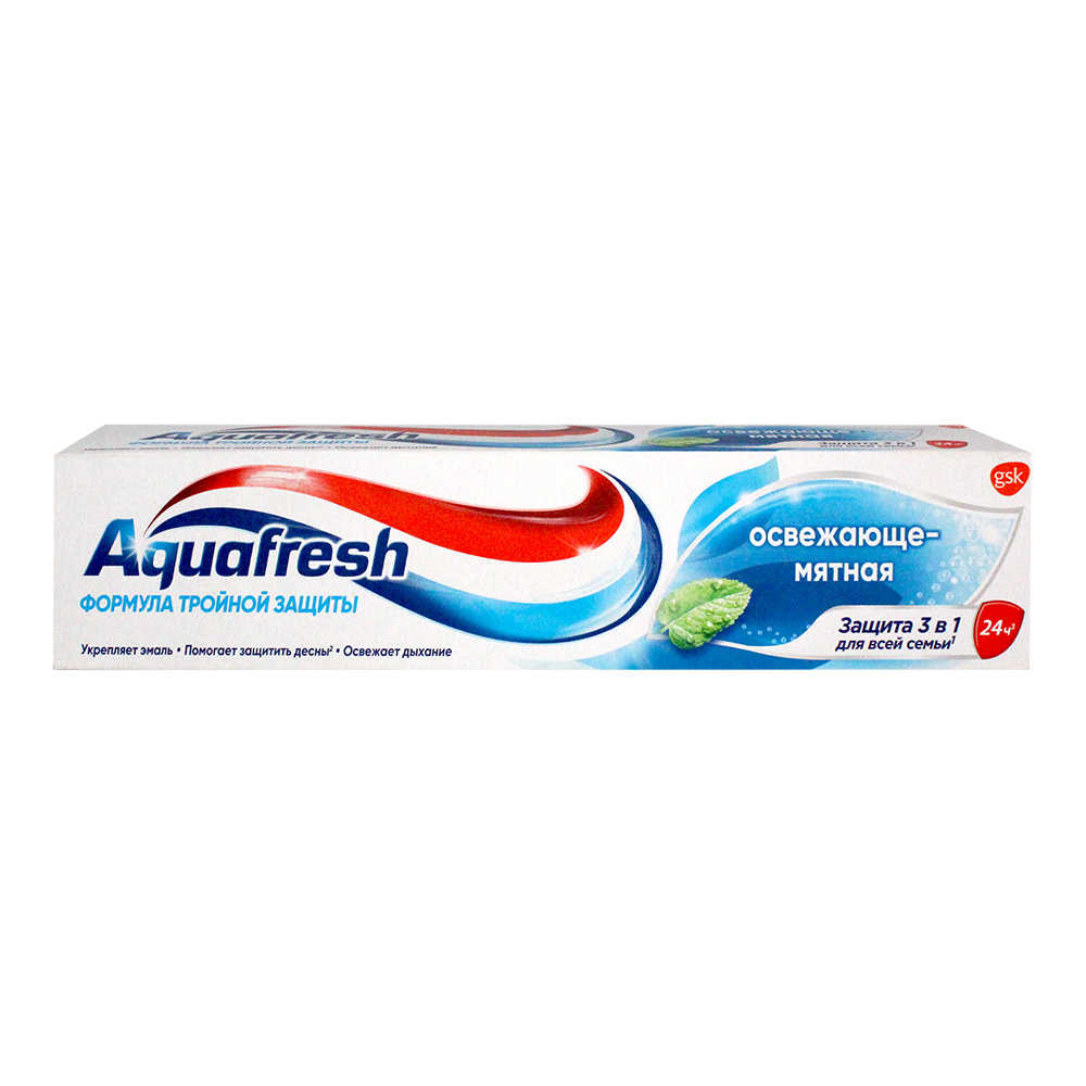 картинка Зубная паста Aquafresh освежающая мята, 100 мл 