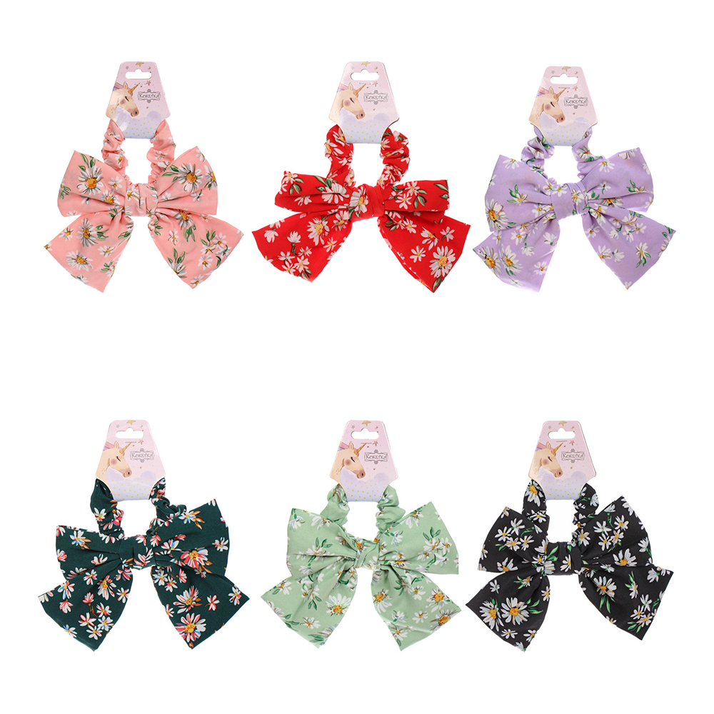 картинка Резинка для волос 687-382 Персея, ромашки d-8см, микс 