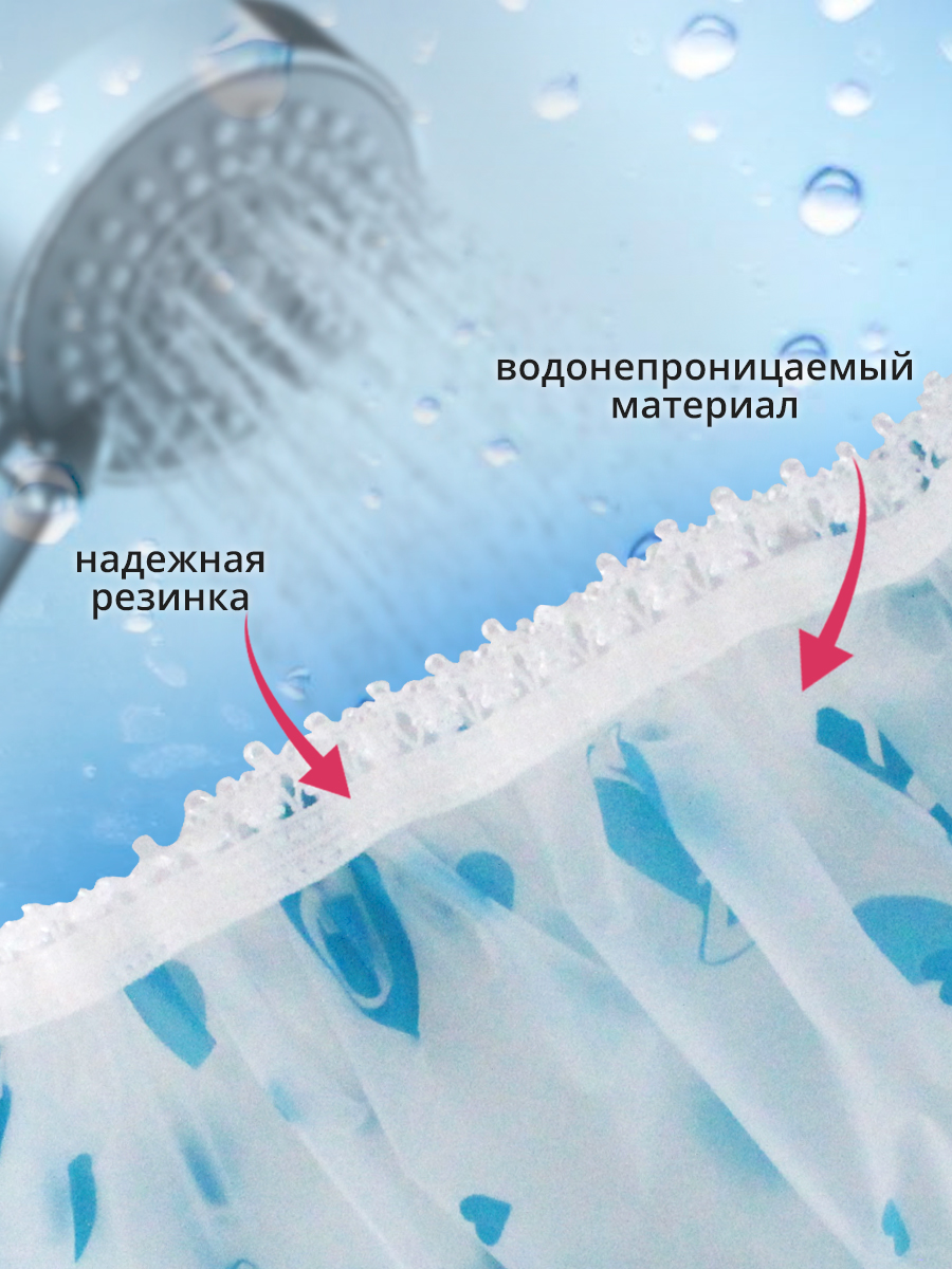 картинка Шапочка для душа SHDD-02, в ассортименте 
