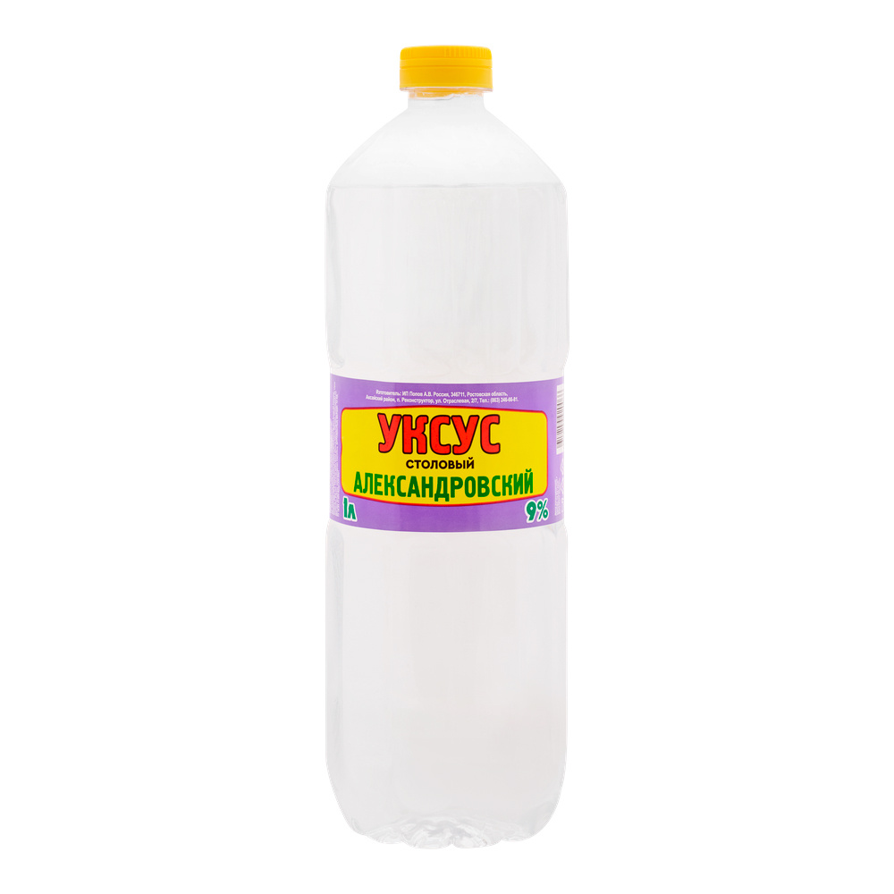 картинка Уксус столовый Александровский 9% пл/б, 1 л 
