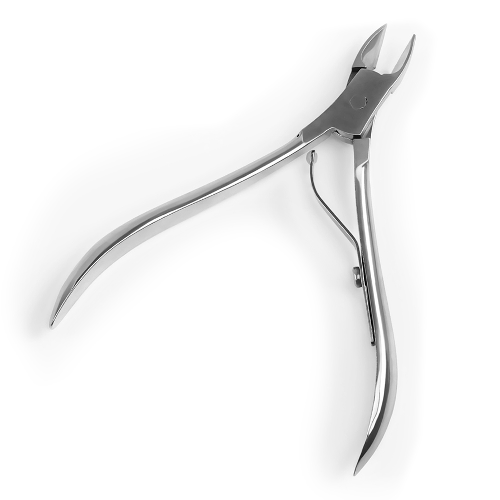 картинка Кусачки маникюрные Queen Fair 4103683 для кутикулы, 9,5 см, длина лезвия 9 мм, цвет серебро 