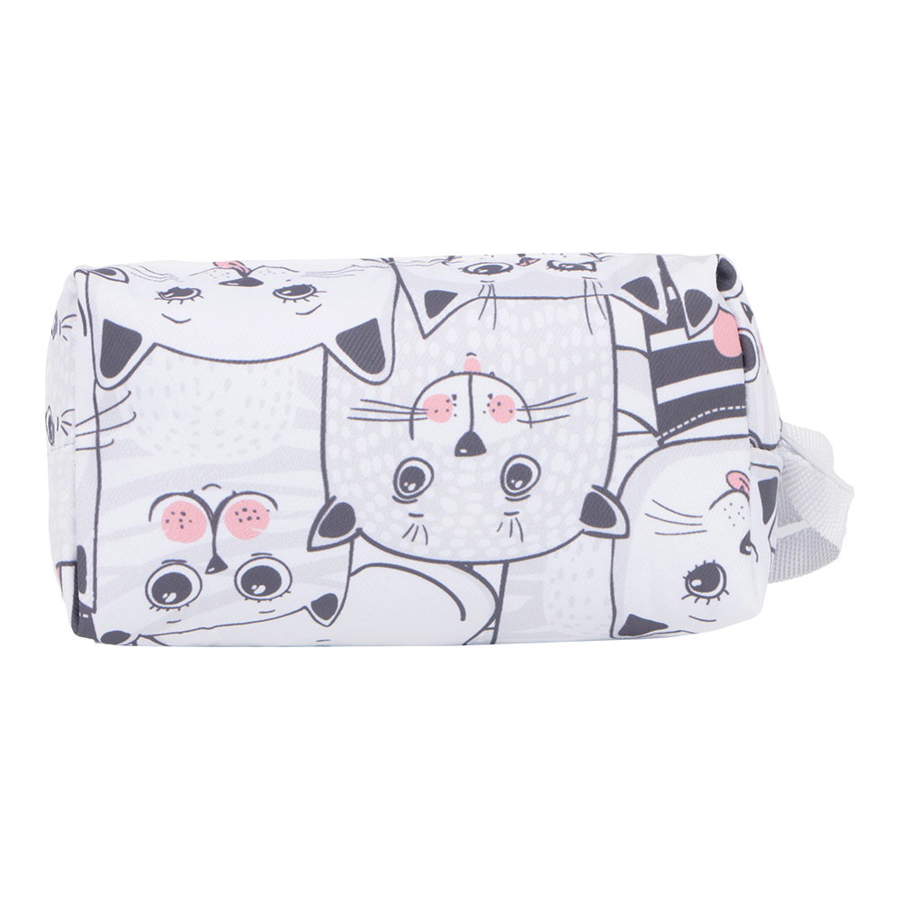 картинка Косметичка 7354108 на молнии 16х5х10 см, искусственная кожа, белый 