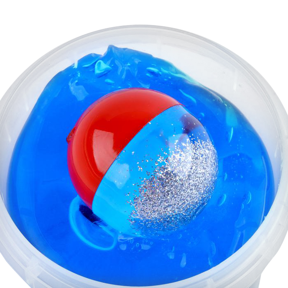 картинка Слайм Лепа 4296697 Стекло синий с капсулой серебро внутри, 90 г 