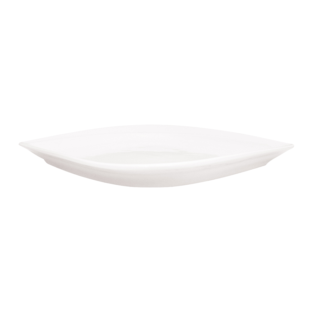 Блюдо BKP-07 лепесток 25 см, керамика, белый
