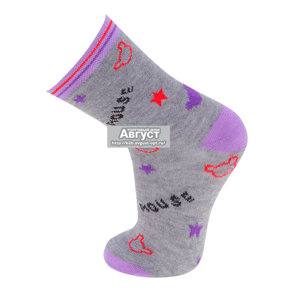 Носки для девочек C74, размер 21-26, цвет в ассортименте