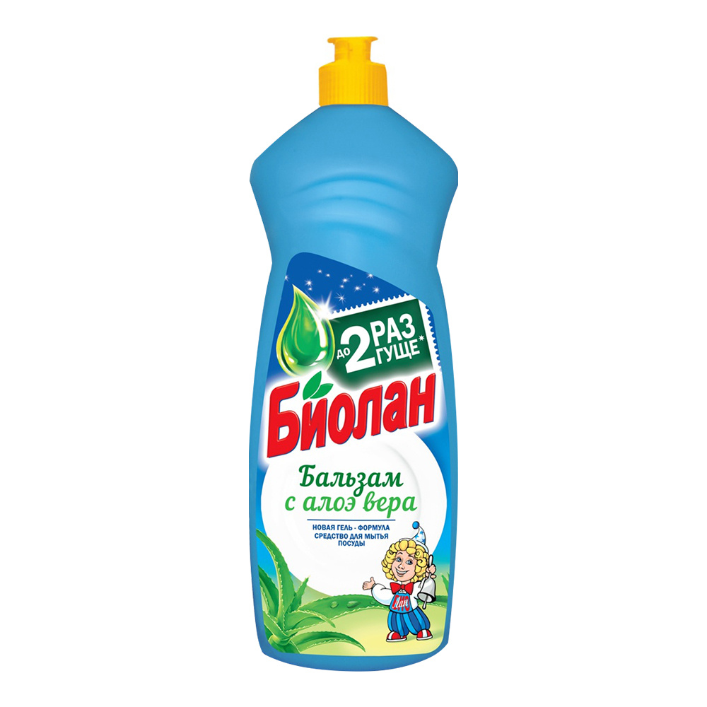 картинка Средство для мытья посуды Биолан Бальзам с алоэ вера, 900 мл 