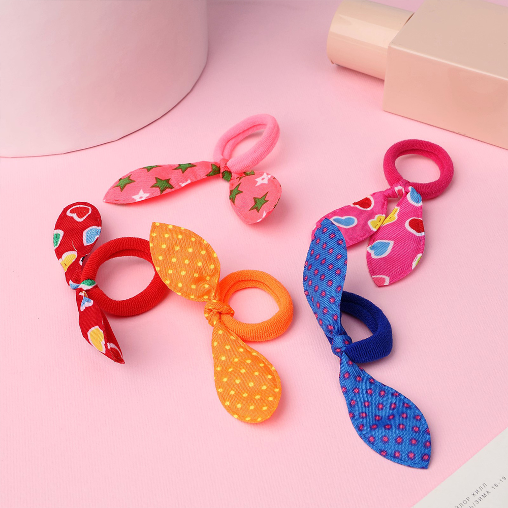 картинка Резинка для волос Выбражулька 3000213 Бантик, в ассортименте, 5 шт 