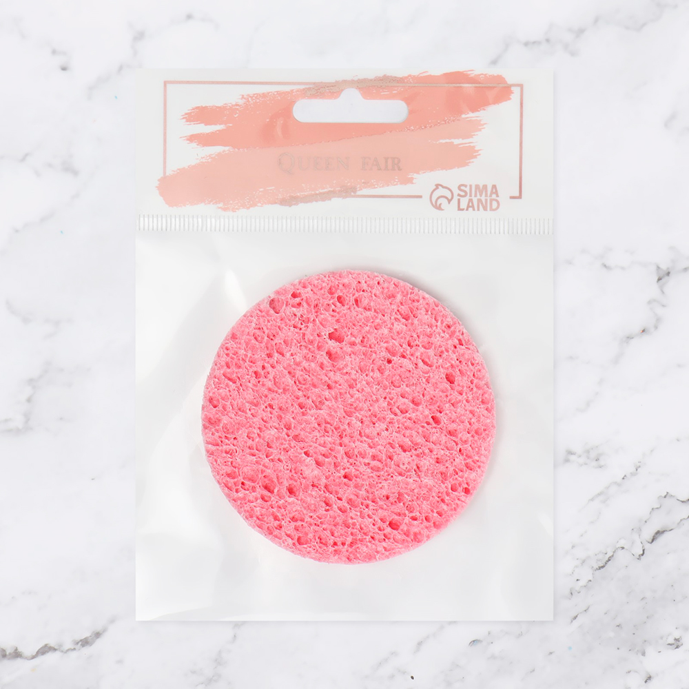 картинка Спонж для умывания Queen fair 443005 Мягкость 7,5 см 