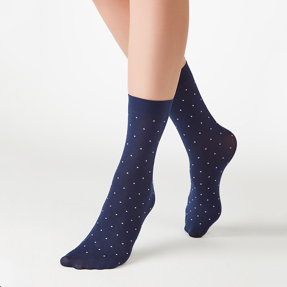Носки капроновые Minimi MICRO POIS 70 den, Blu Scuro (Темно-синий)