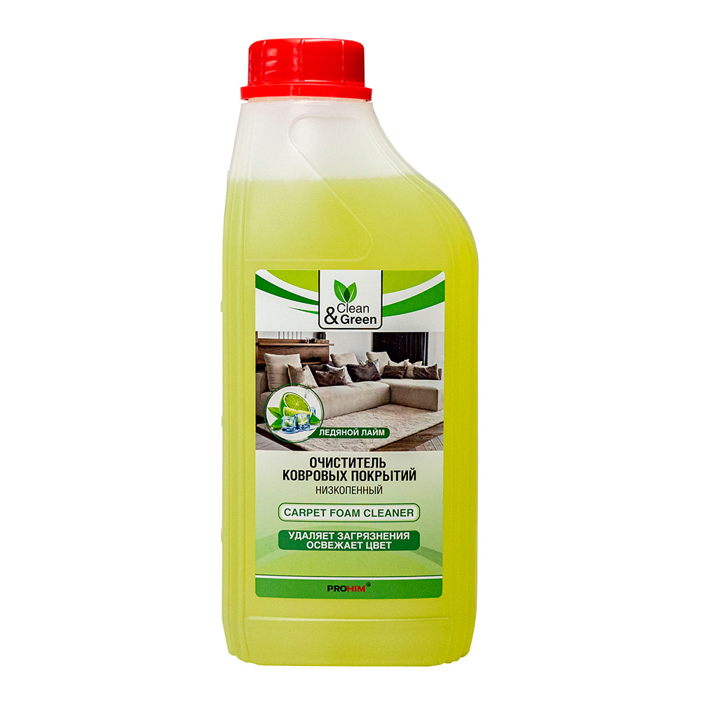 картинка Чистящее средство Clean&Green для ковровых покрытий, низкопенный, 1 л 