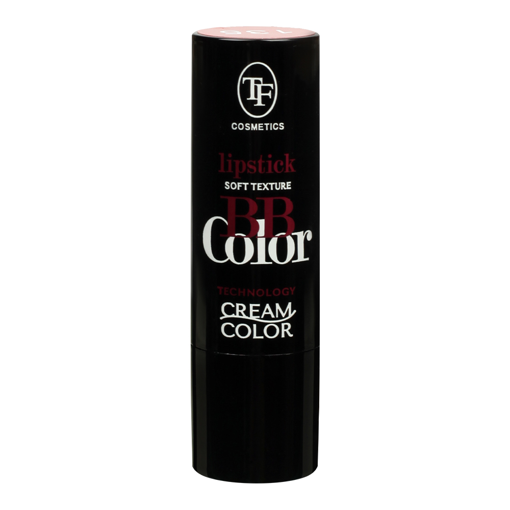 картинка Помада для губ Triumf BB Color Lipstick кремовая, розовый, тон 135 3,8 мл 
