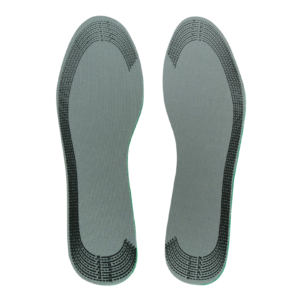 картинка Стельки для обуви 7636269 универсальные, антибактериальные, с запахом мяты, зеленый 