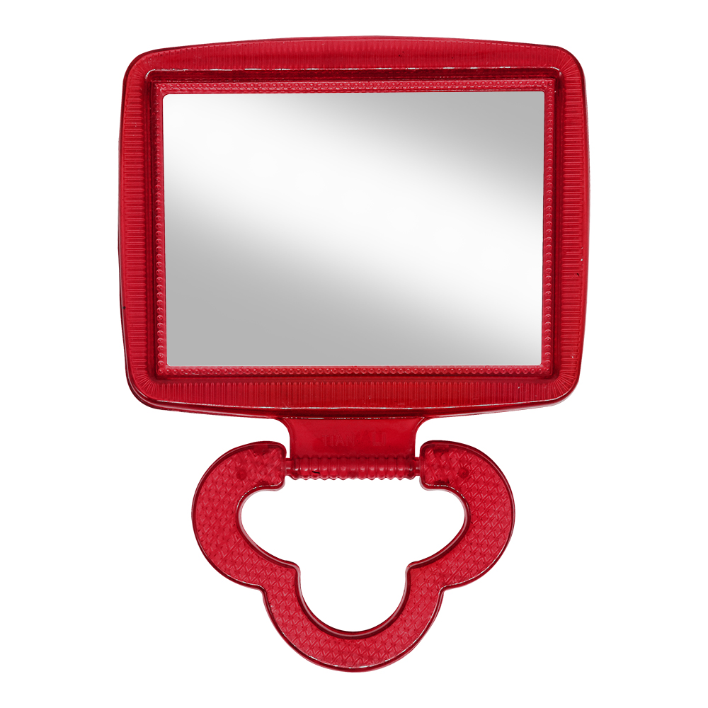 картинка Зеркало ZCDE-01-2 настольное квадратное, 14*11 см, красный 