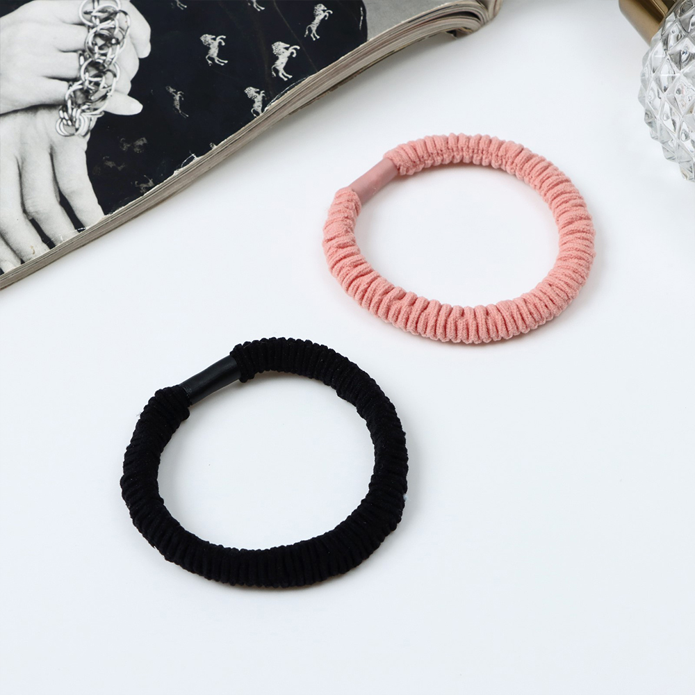 картинка Резинка для волос 9887914 Махрушка элит плетение полоски колор, 5 см, в ассортименте 