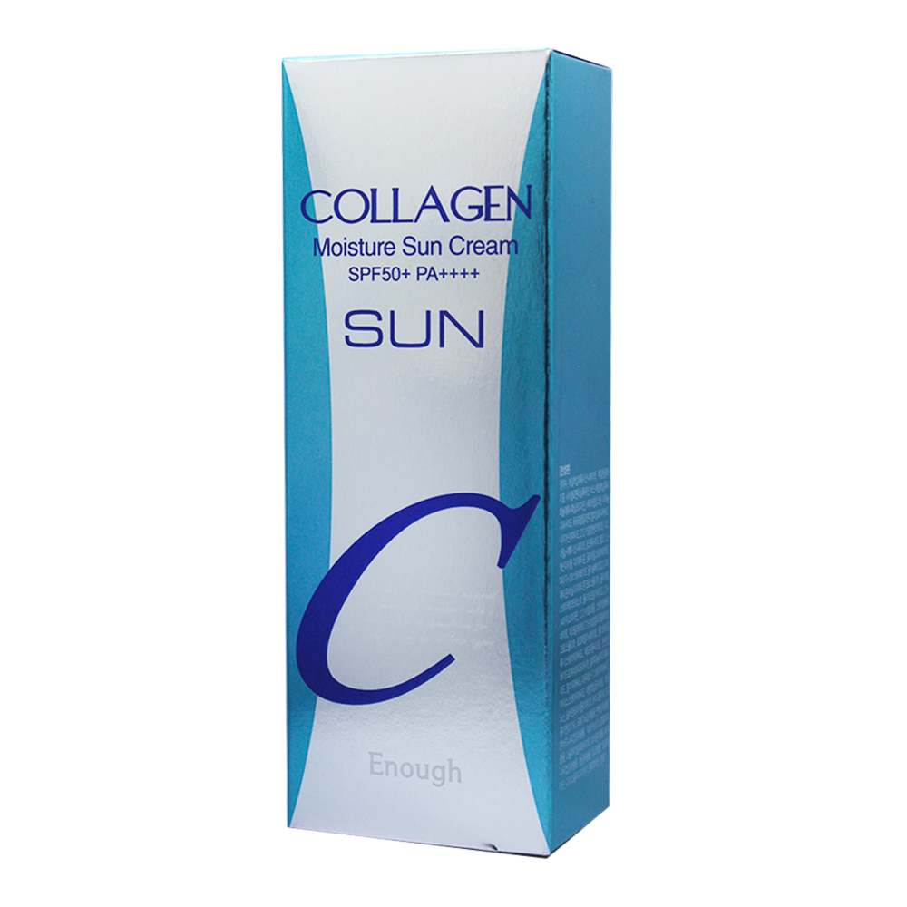 картинка Крем для лица Enough Collagen Moisture Sun Cream SPF50 солнцезащитный увлажняющий с коллагеном, 50 мл 