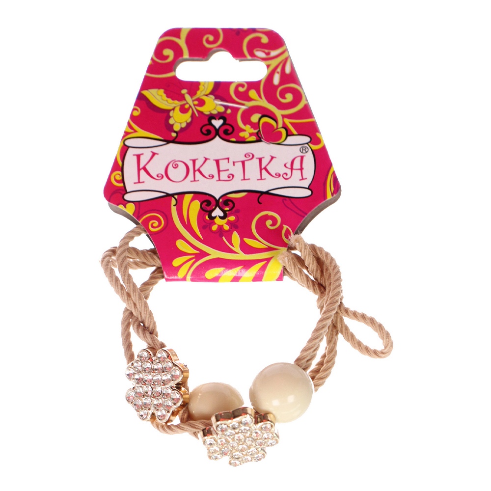 картинка Резинка для волос 428-771 Фагтеэгро, клевер d-5,5см, в ассортименте, 2 шт 