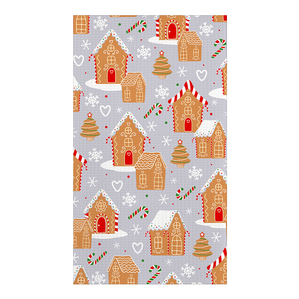 Полотенце кухонное Самойловский Текстиль 933352 Имбирная сказка, вафельное, НГ 45*60 см