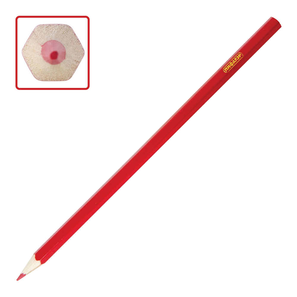 Карандаши цветные Пифагор 181346 Эники-Беники,классические грифель 2,6мм, 12 цветов