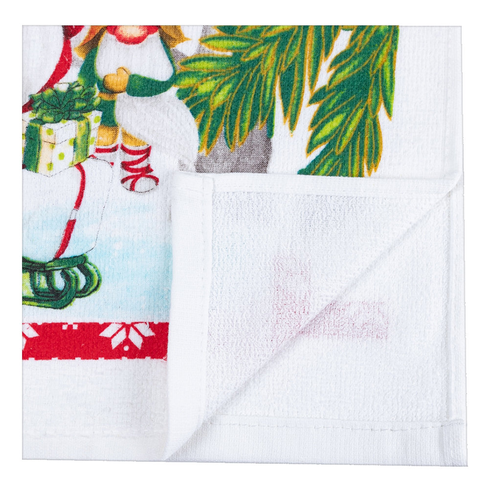 Полотенце кухонное Допи, 100% хлопок, велюровое, новогоднее 38*63 см