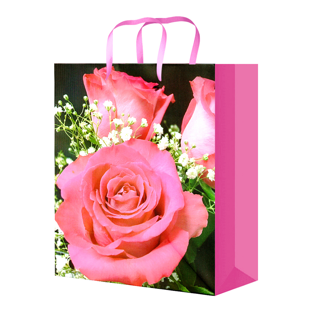 Пакет подарочный S-1156/1157/1158/1159/1160 Цветы 11,1*13,7*6,2, микс