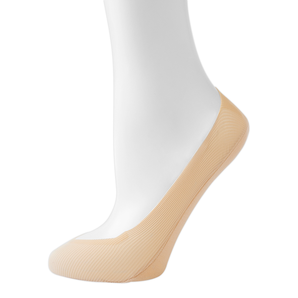 Подследники капроновые Oemen 8014 хлопк. подошва, силикон на пятке, размер 23-25, бежевый