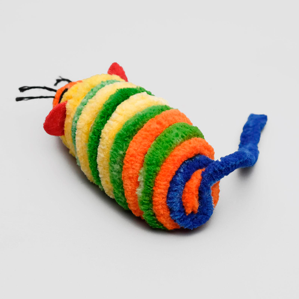 картинка Игрушка для животных Пижон 313099 Мышь-погремушка махровая, 7 см 