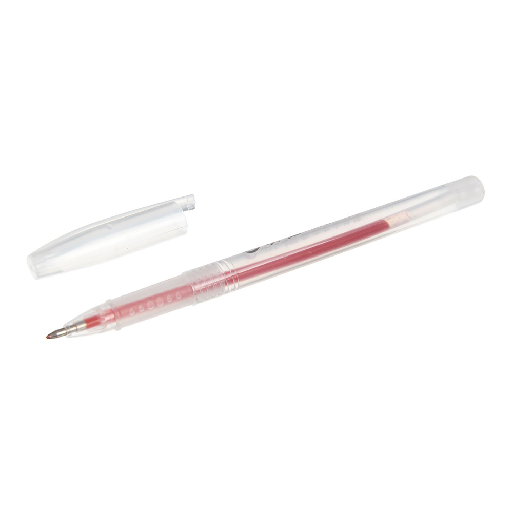 Ручка гелевая 546731 Диаметр пишущего узла 0,5 мм, тонированный корпус, красный