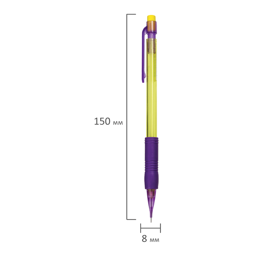 Карандаш механический Юнландия 181429 Юнландик-архитектор ластик, резиновый грип, 0,5мм