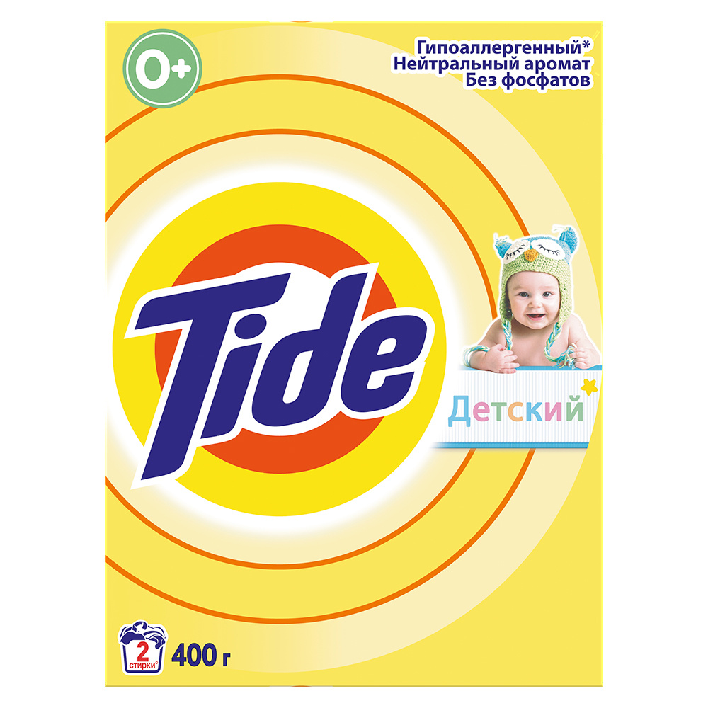 картинка Стиральный порошок Tide для детского белья, 400 г 