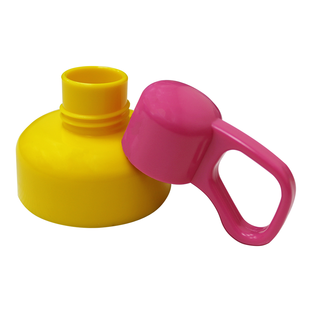 Бутылка для воды E-544 с ремешком, пластик, розовый, 1 л