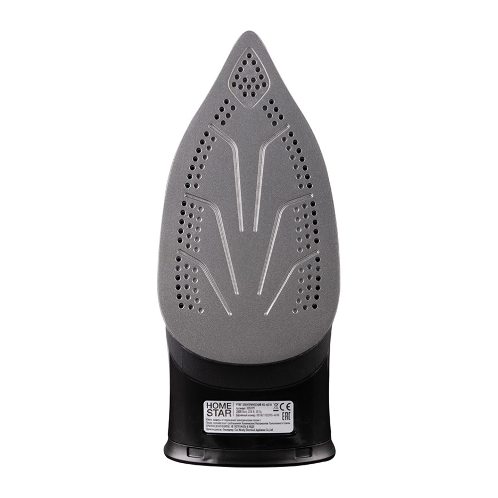 Утюг HomeStar 105379 HS-4010, тефлоновая подошва, черный, 2000 Вт