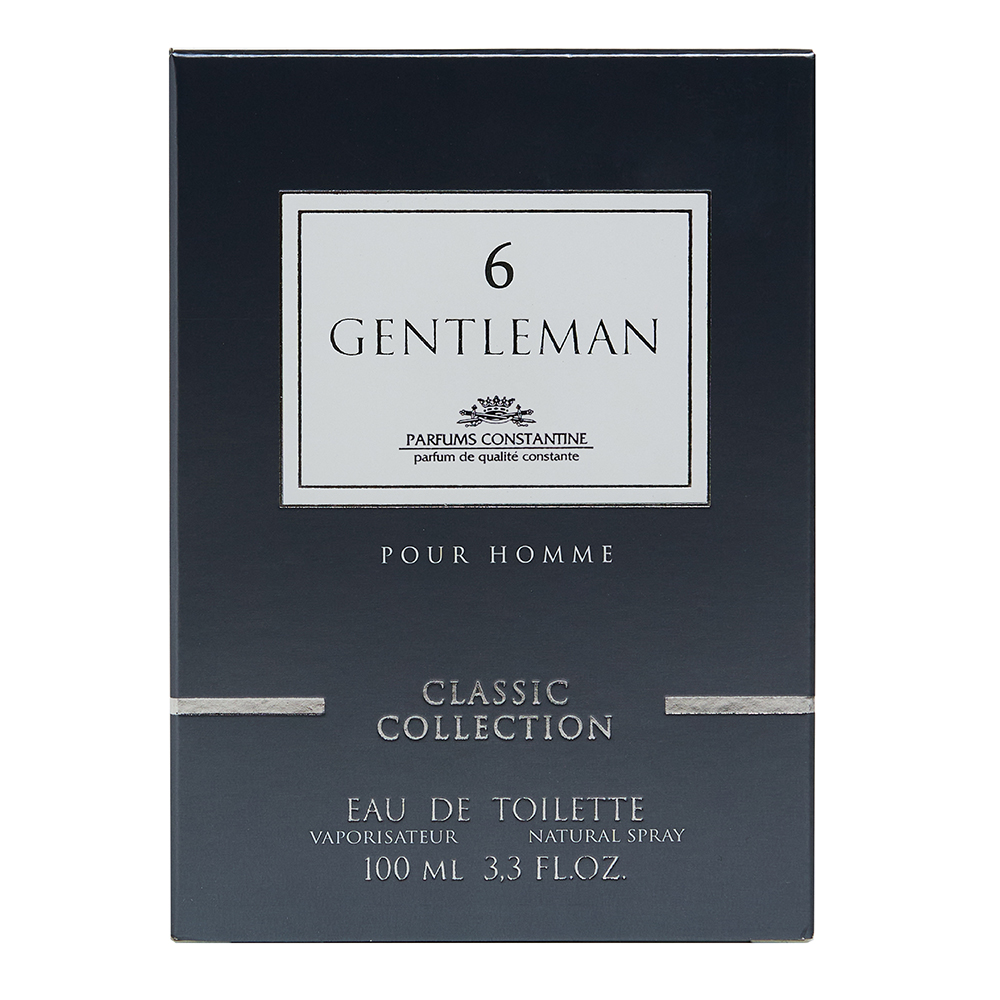 Туалетная вода Gentleman №6 древесный, пряный аромат, мужская, 100 мл