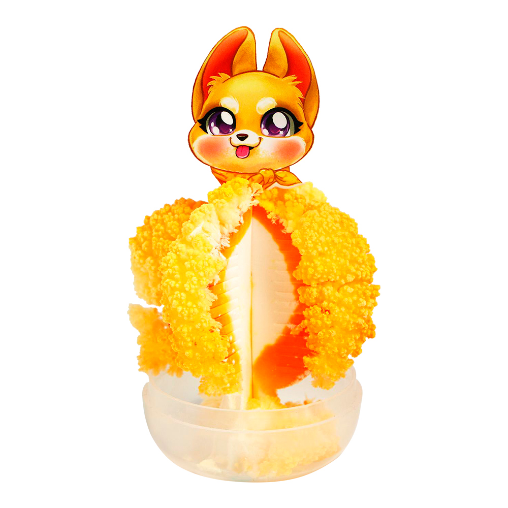 картинка Набор 5152772 для опытов «Чудесные кристаллы», зверята, 8,5 см х 6 см х 6 см 