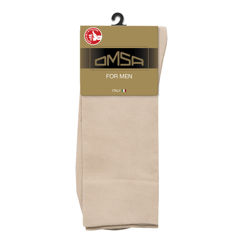 Носки мужские Omsa CLASSIC 203 гладь всесезонные, размер 39-41, Beige
