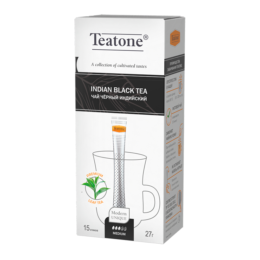 картинка Чай черный Teatone черный, 1 пакетик, 1,8 г 