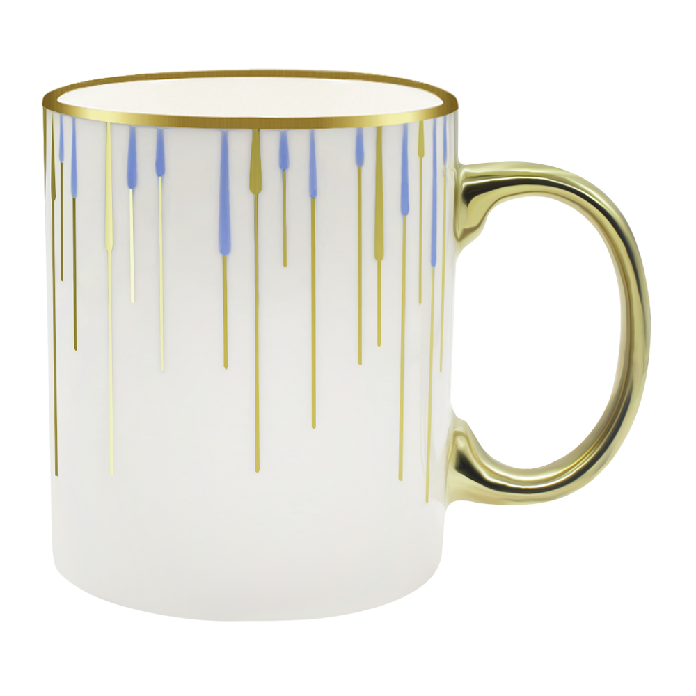 Кружка керамическая KKR-189 Золотой узор, 320 мл