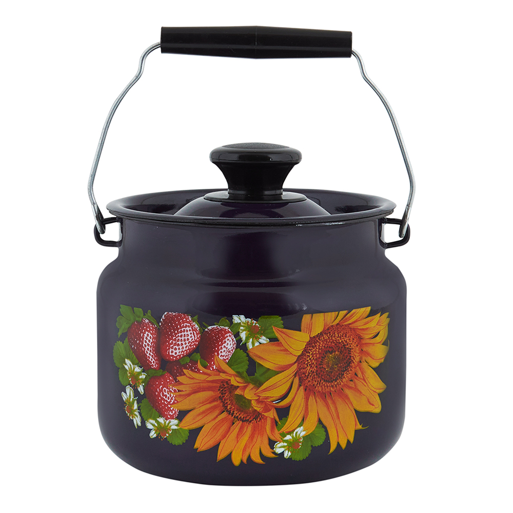 Бидон 40615-103/6 с рисунком, эмалированный, 2 л