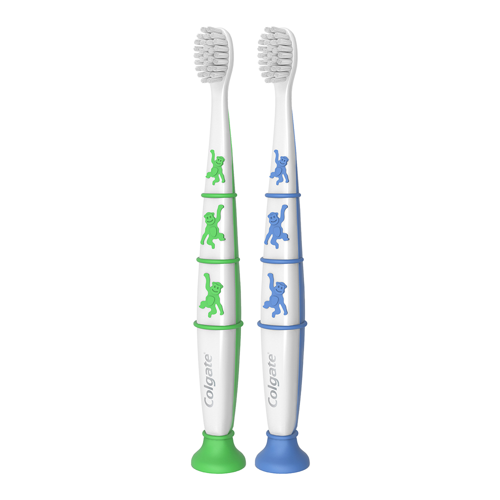картинка Зубная щетка детская Colgate Для детей 2-9 лет (1+1) супермякие 