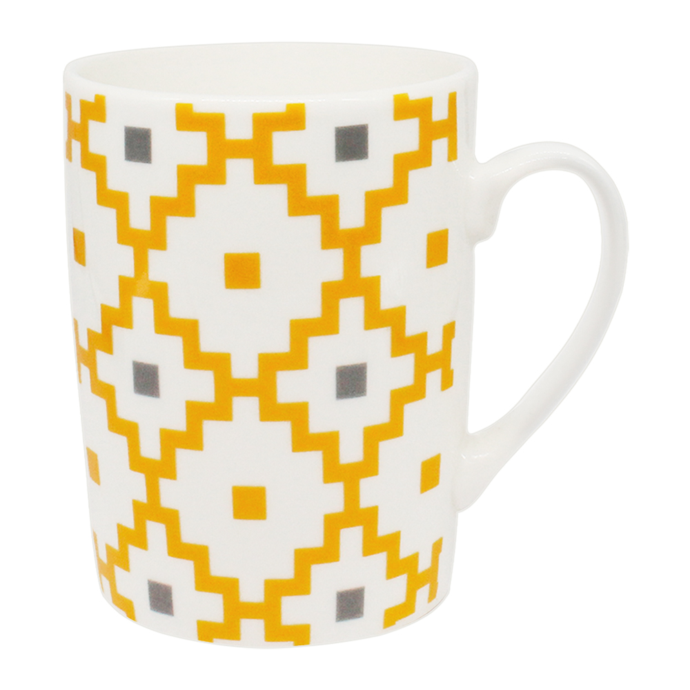 Кружка керамическая KKR-176 Узор, 370 мл