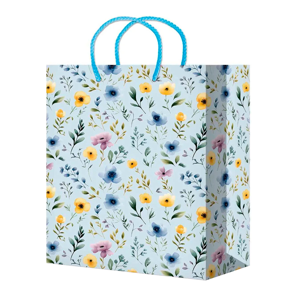 Пакет подарочный MS-626/627/628/629/630 Цветы 14*20*6,5 см, в ассортименте